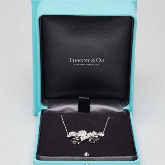 Tiffany & Co. Platinum and Diamond Paper Flowers Necklace - Picture 1 of 5